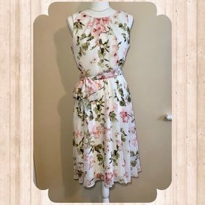 🌸 JH White Floral Spring Dress